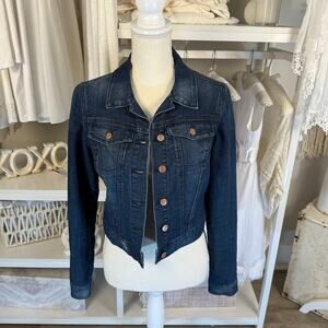 Vintage LEI denim blue jean jacket  sz. small, Americana, 90's, classic #3786